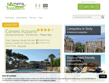 Tablet Screenshot of campingfreedom.com